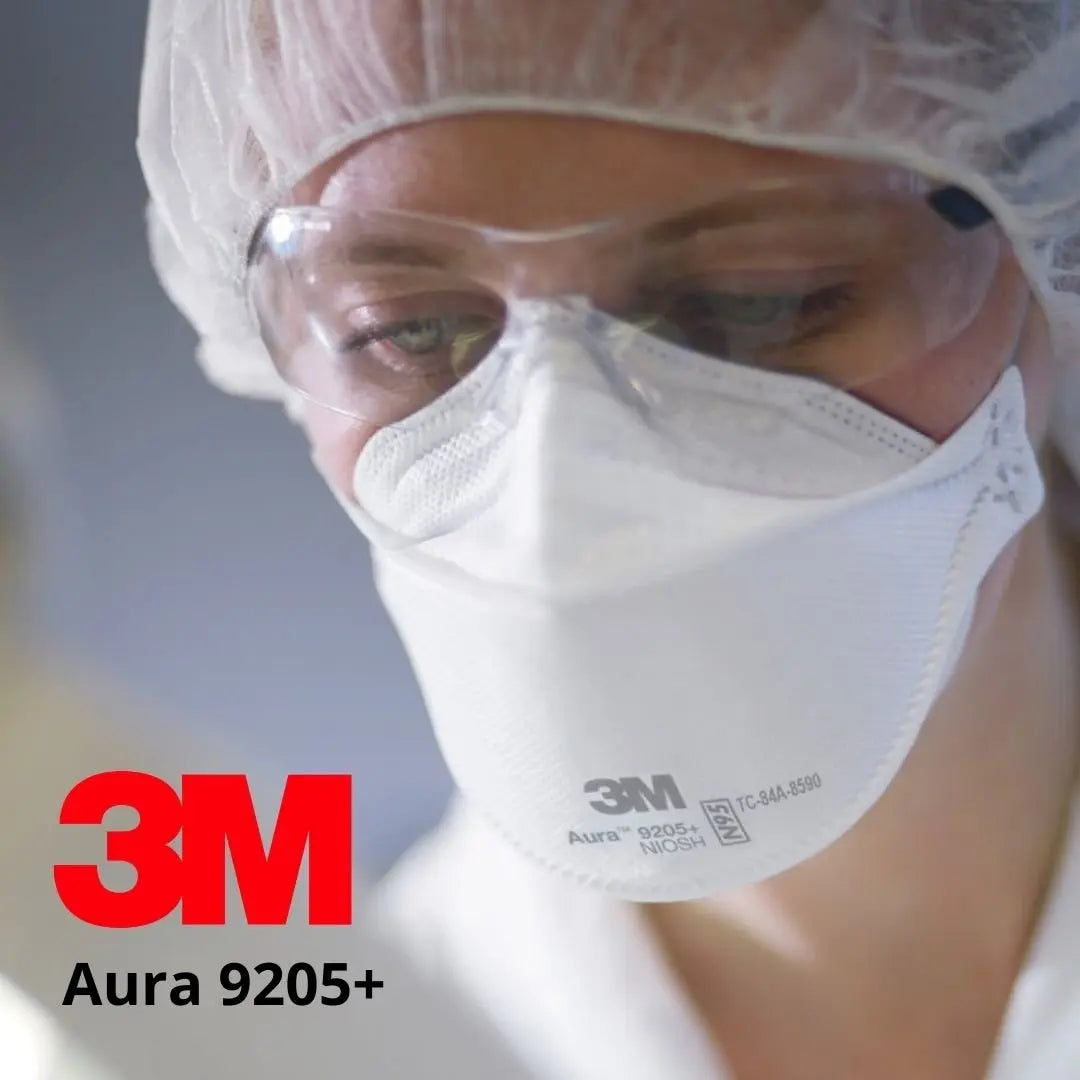 3M Aura 9205+ N95 Face Mask, NIOSH Approved, Particulate