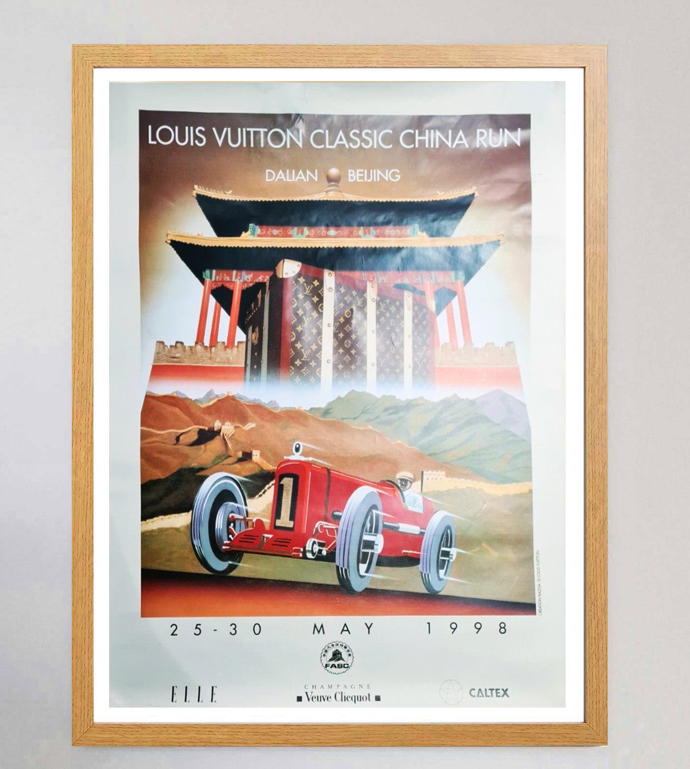Shop Louis Vuitton Classic China Run 1998 Razzia Original Poster