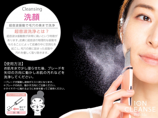 自宅でエステサロン級のスキンケアが実現できるBellcida イオン