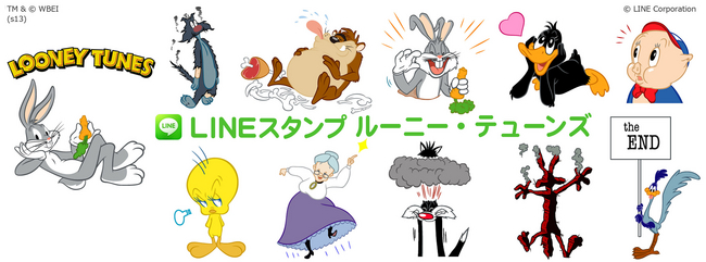 LINEスタンプにルーニー・テューンズが登場！バッグス・バニー