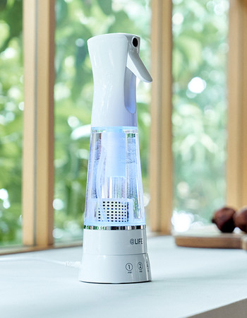 わずか1分、水道水だけで除菌液を作れる高機能除菌スプレー「e-3X