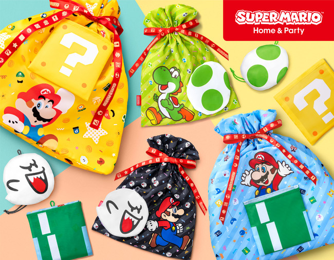 クリスマスプレゼントにぴったりなスーパーマリオのラッピングバッグ