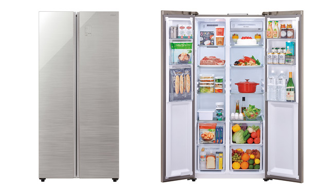 庫内を縦に2分割したSide by SideスタイルAQUA 冷凍冷蔵庫「AQR
