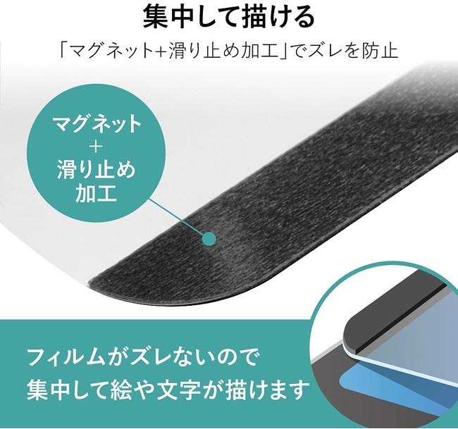 必要な時に取り付け出来る「iPad用着脱式ペーパーライクフィルム」が