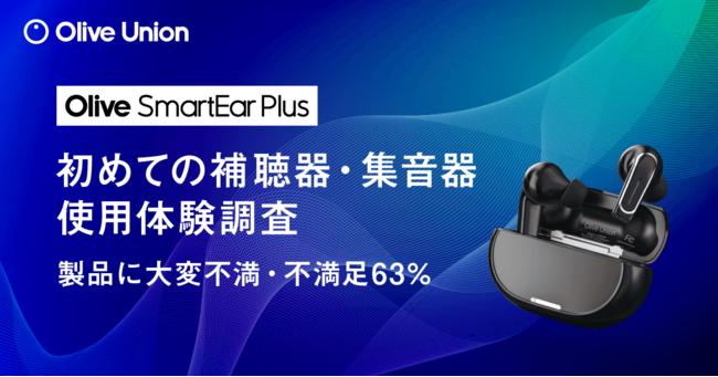 初めて補聴器・集音器の購入満足度は「大変不満・不満足が63％」株式