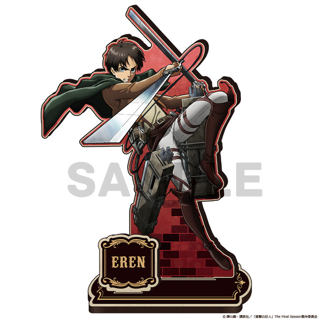 TVアニメ「進撃の巨人」のMOKUスタ、キャラクターラバーマット、クリア