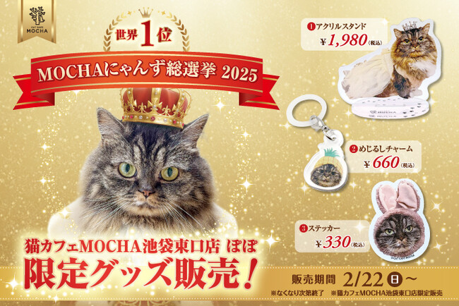 MOCHAにゃんず総選挙2025」世界1位記念！特別な装いをまとった、ぽぽの