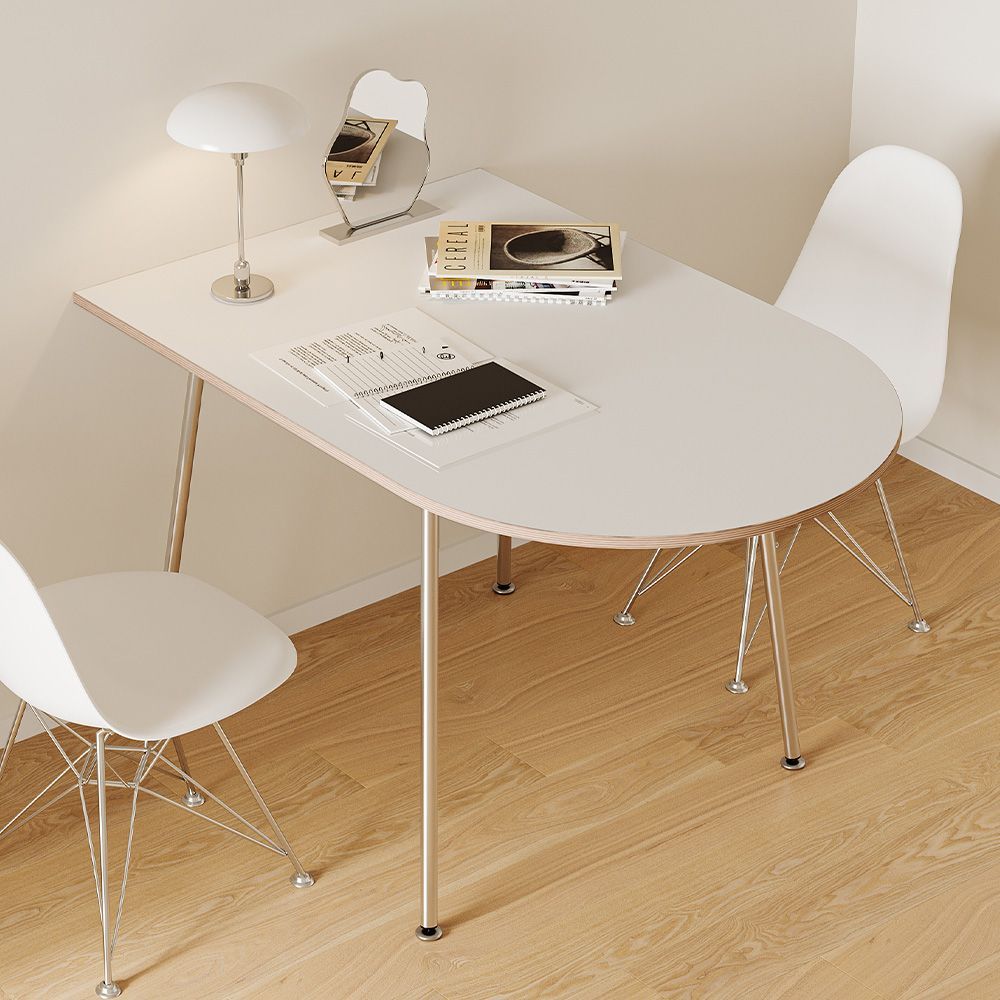 woodray ホームカフェ 半楕円 ダイニングテーブル 80cm［2色