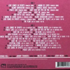 JOHNNY THUNDERS & THE HEARTBREAKERS/YONKERS DEMO +LIVE 1975/1976