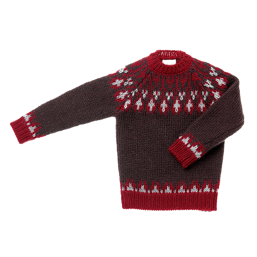 メンズノルディックセーター ブラウン - PetWORKs Store