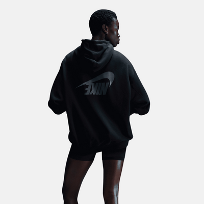 Nike Sportswear Women's Black Oversized Full-Zip French Terry