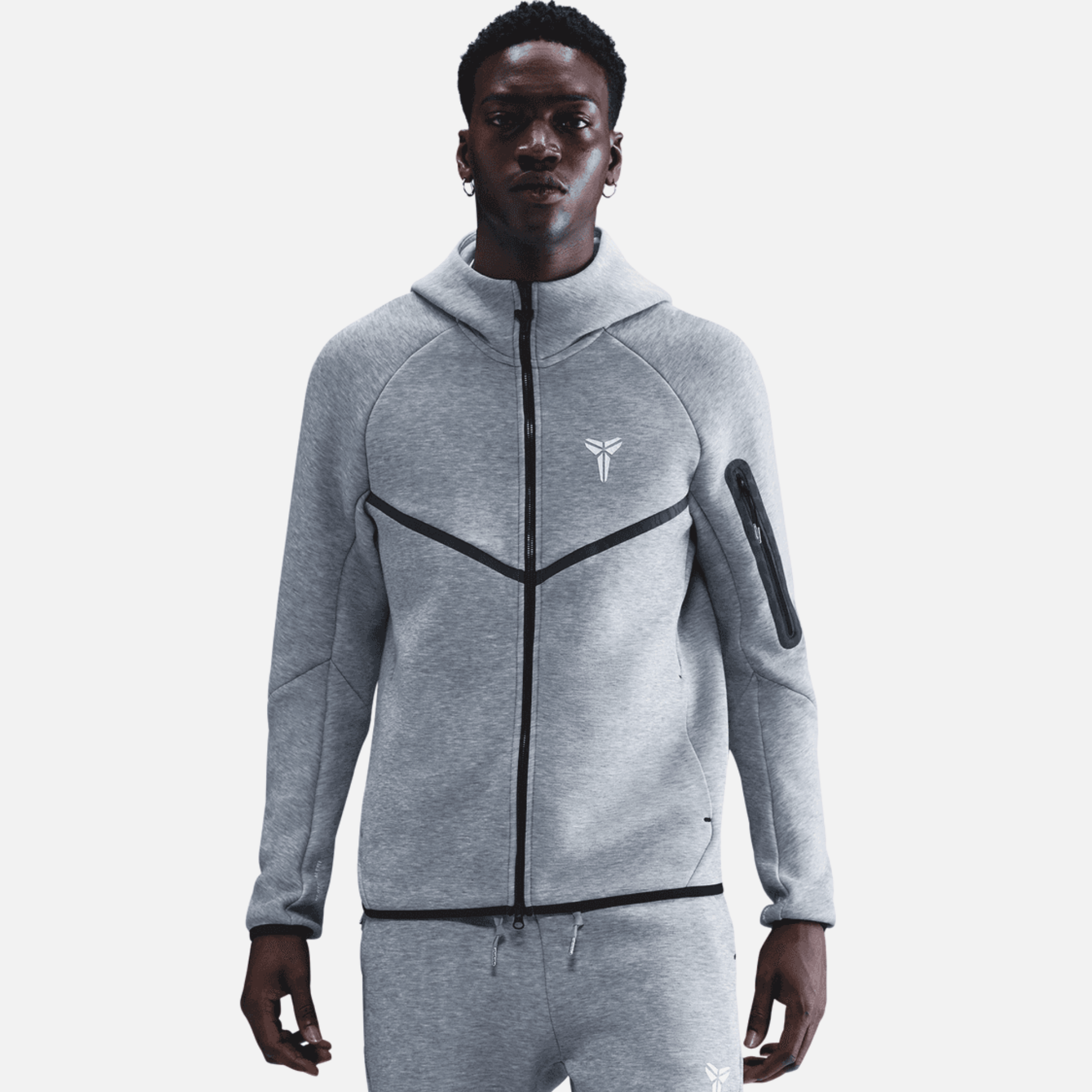 Nike Kobe Tech Fleece Windrunner Grey Jacket – Puffer Reds
