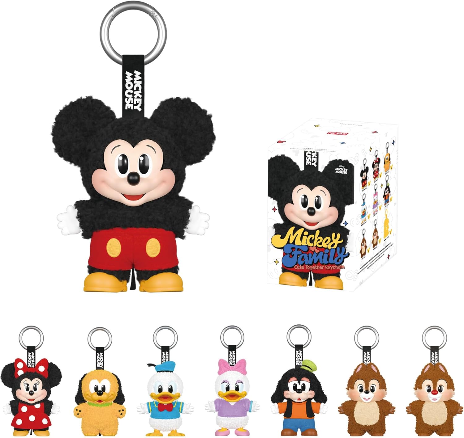 Mickey Family Cute Together Keychain Series Figures Blind Box