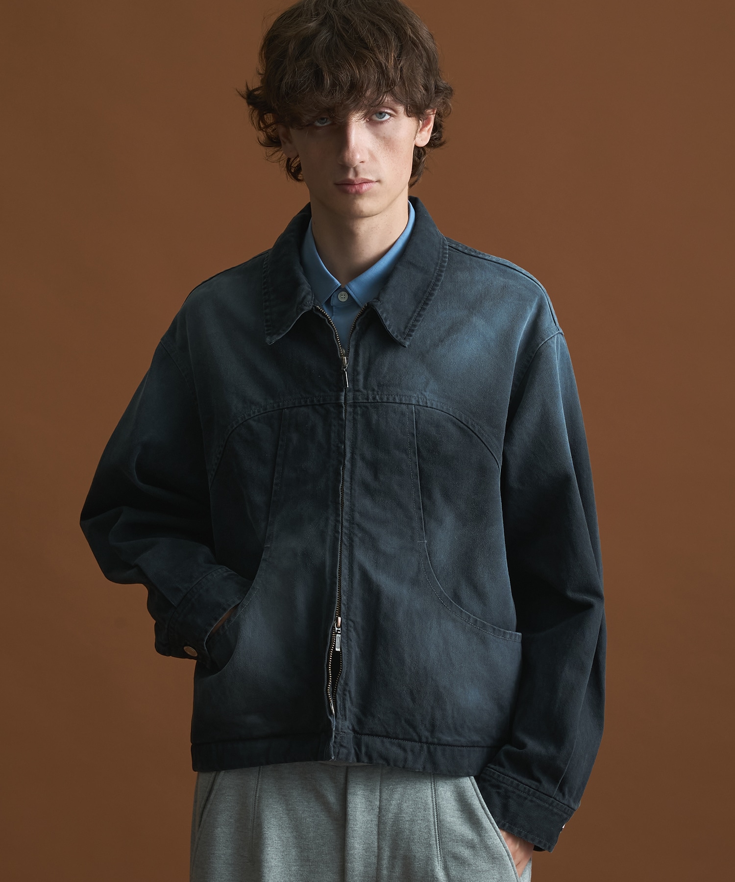 PUBLIC DENIM BLEACH BLOUSON(1 BLACK): : メンズ｜PUBLIC TOKYO