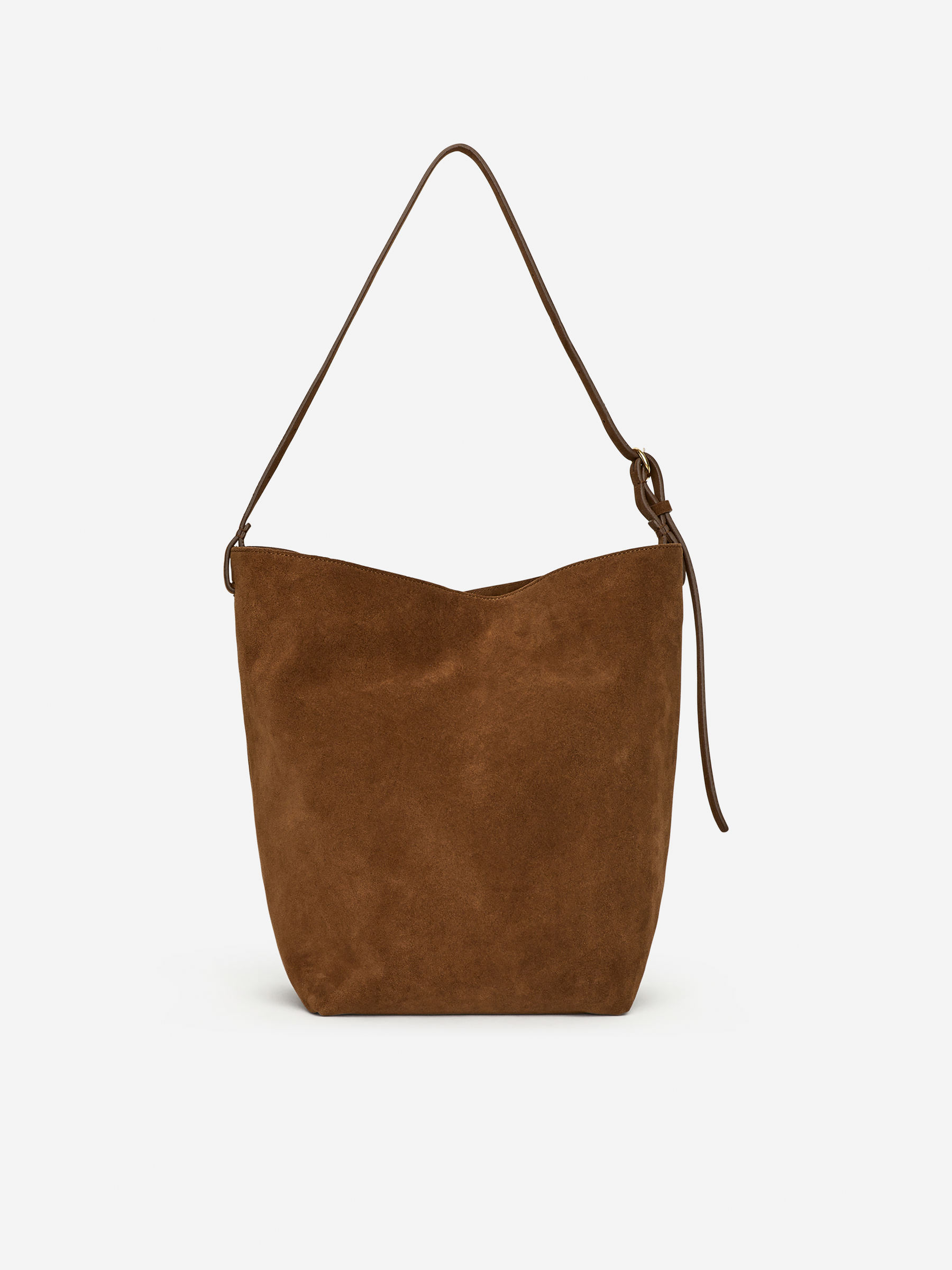 Suede Tote Bag – Brown – Women – ARKET WW