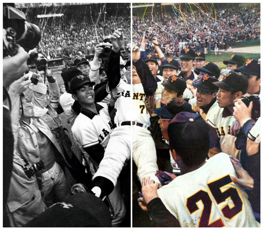 1973年、読売ジャイアンツの9年連続日本一「V9」の光景をカラー