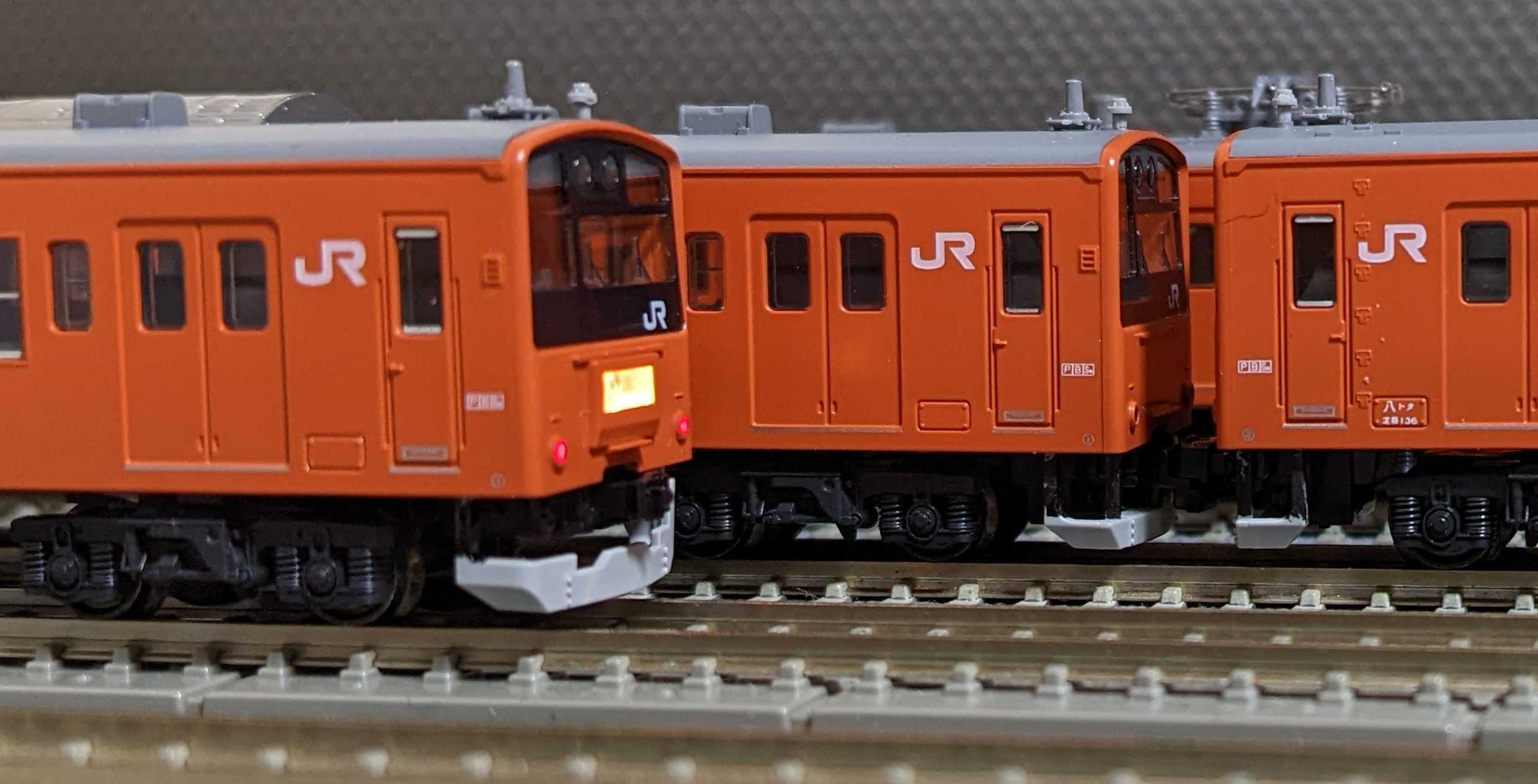 🔴入線 kato 10-826/827 201系 中央線色(最終編成) 6両/4両 10両編成