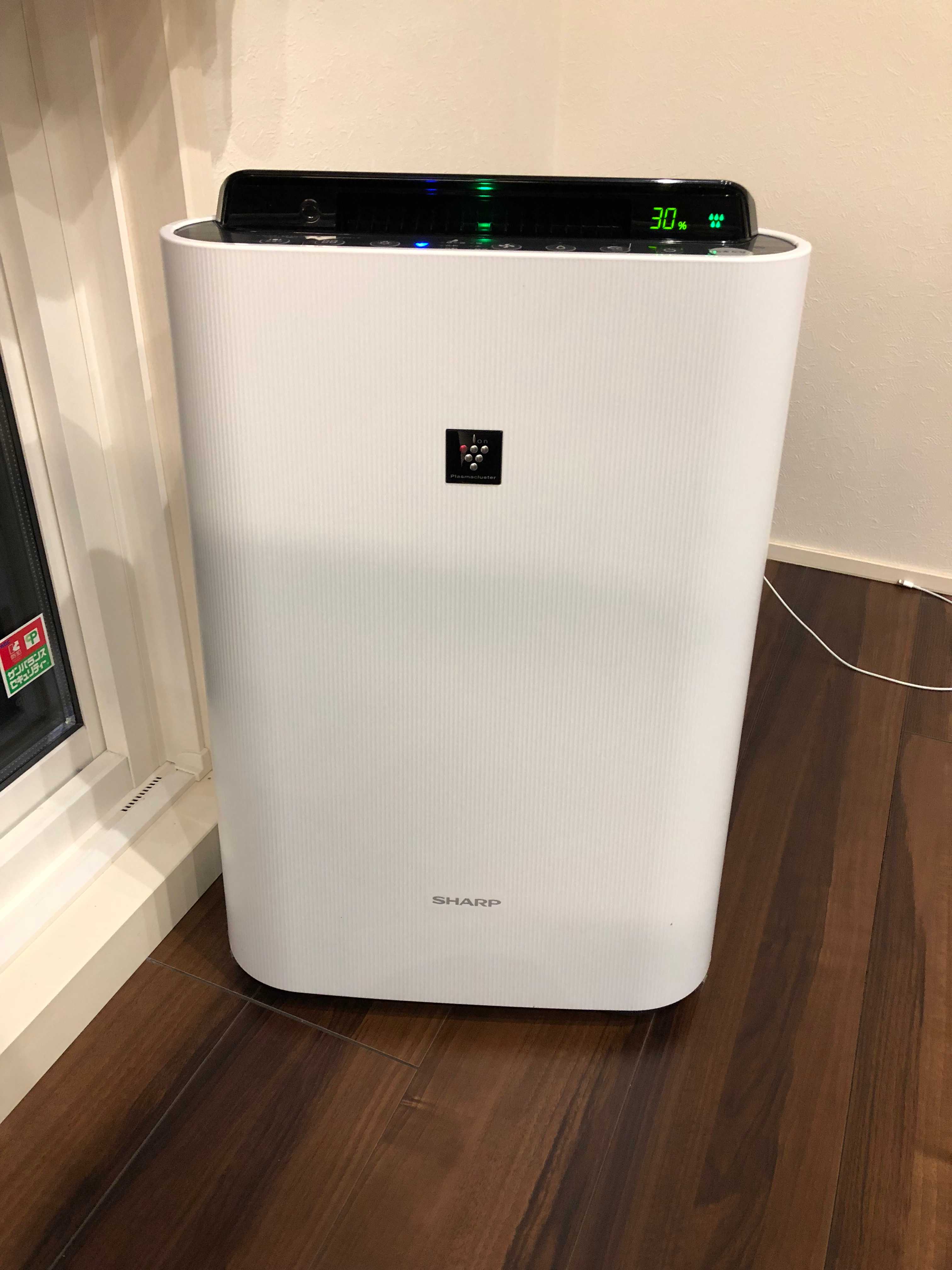 空気清浄機型の加湿機を導入（シャープKC-G50) - シャーウッドで