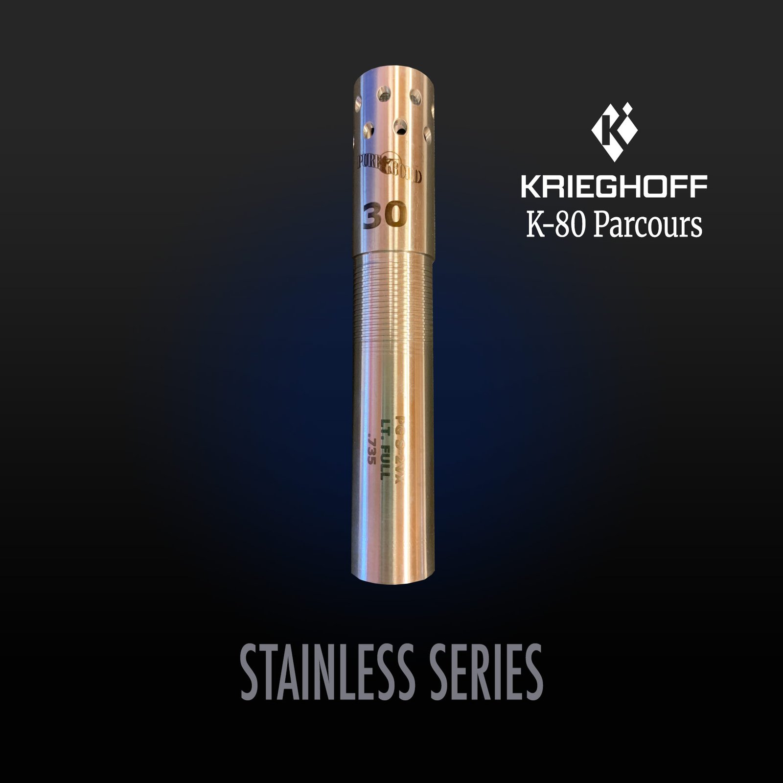 Pure Gold Stainless Series Extended Chokes – 12 GA – KRIEGHOFF K