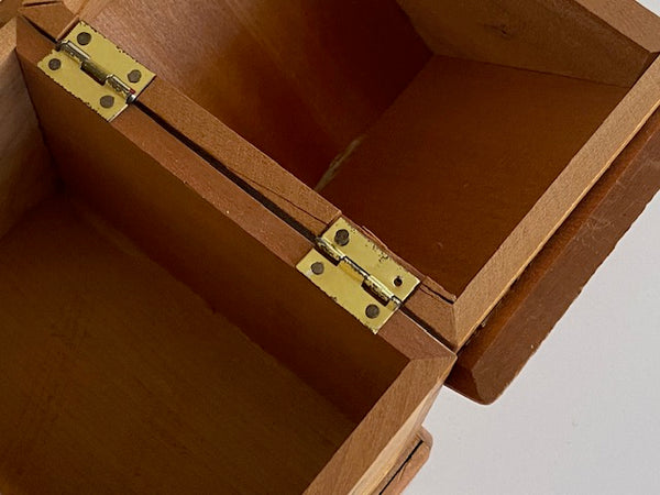 REPAIRABLE Vintage Japanese House Secret Puzzle Box Bank - WITH