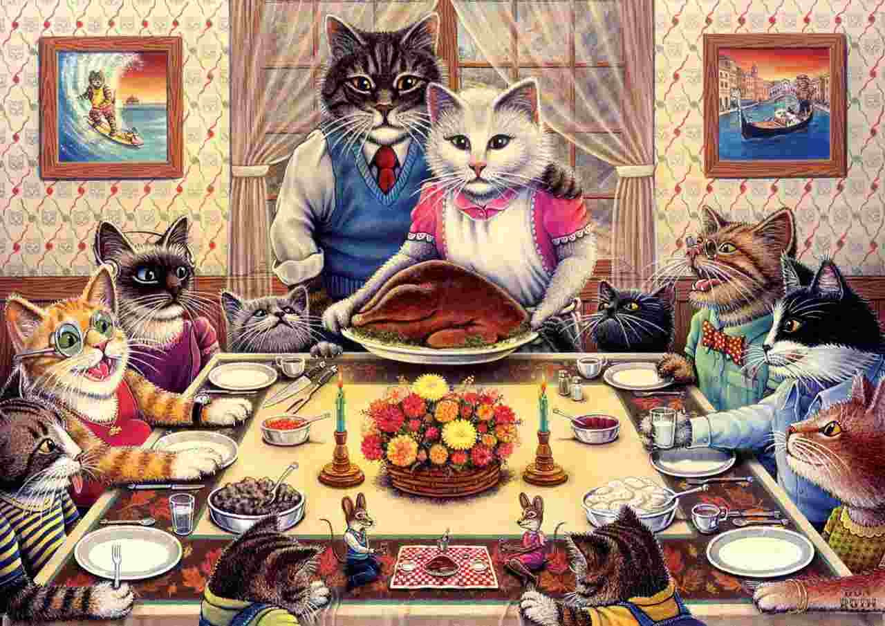 Puzzle Cat Family, 260 pieces