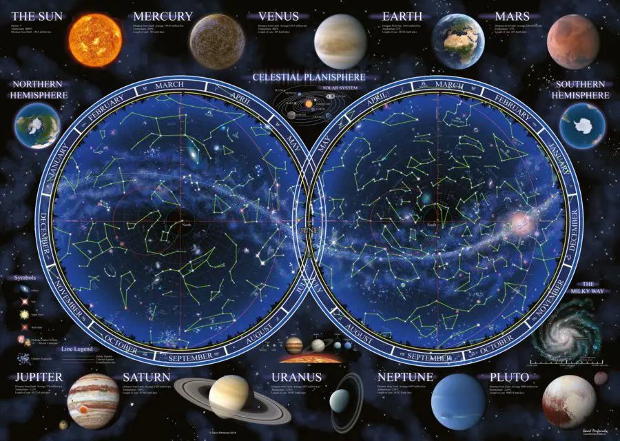 Puzzle Celestial Planisphere, 1 000 pieces