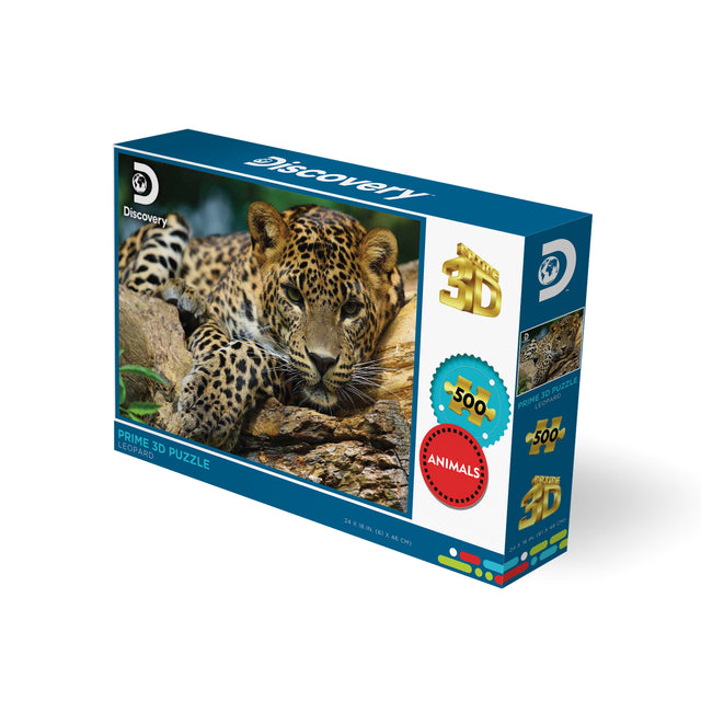 Puzzlr Leopard Discovery 3D Jigsaw Puzzle 10474 500pc 24x18