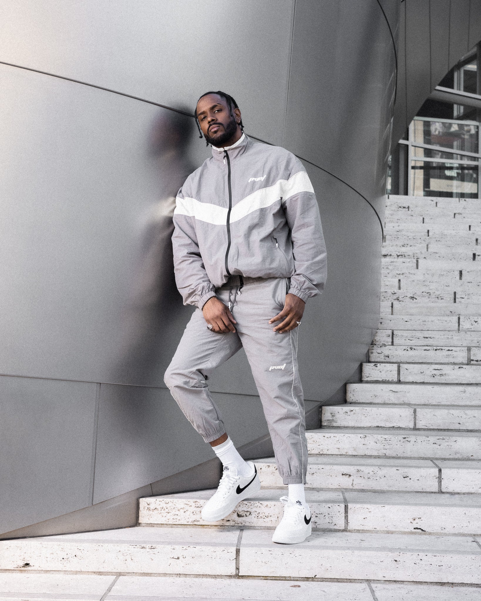 Pvot Athleisure Nylon Premium Jacket (Gray)