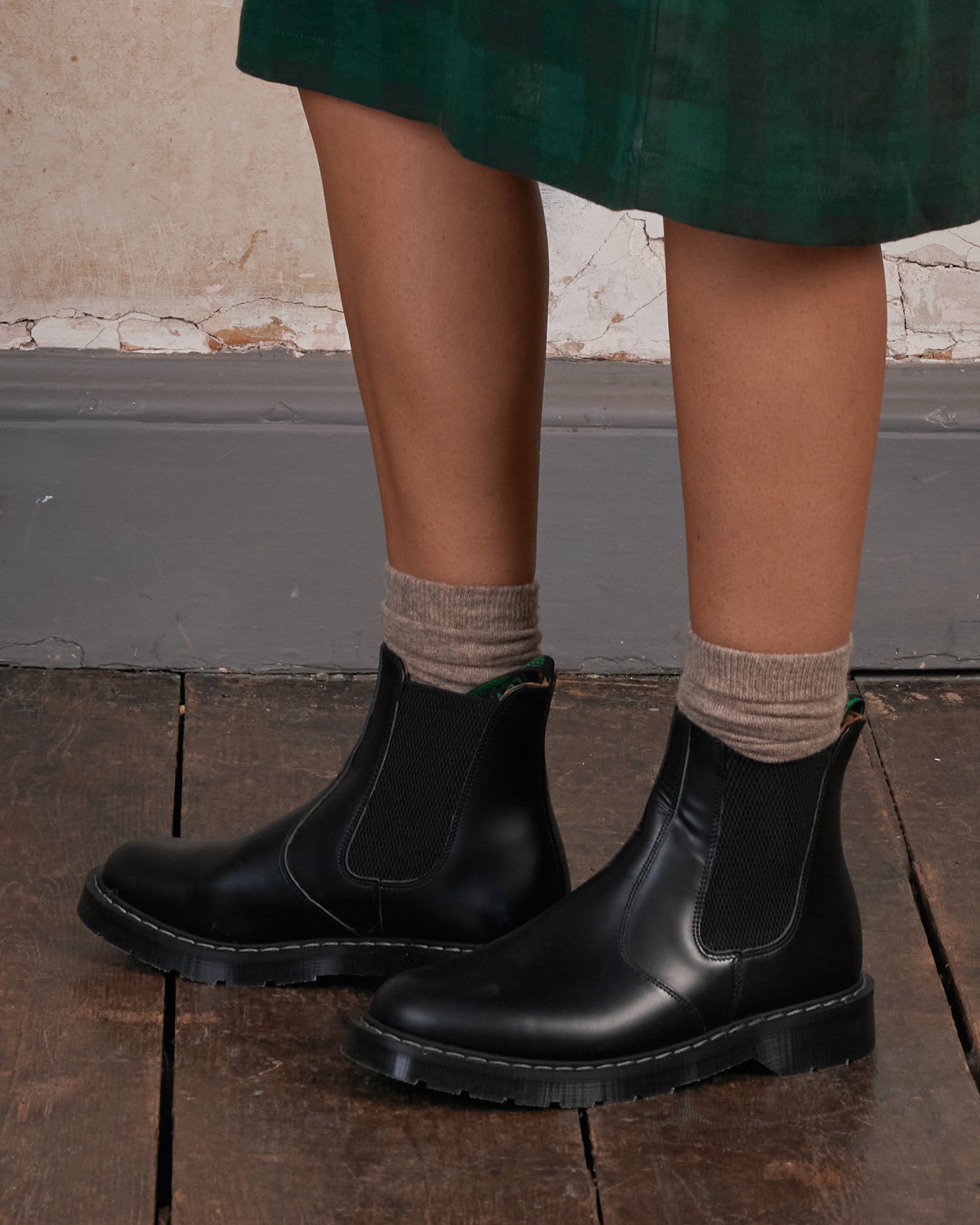 Solovair Black Leather Dealer Boot | Pyne & Smith