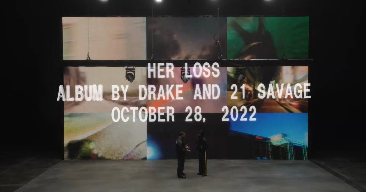 Her Loss': Drake and 21 Savage Announce Joint Album