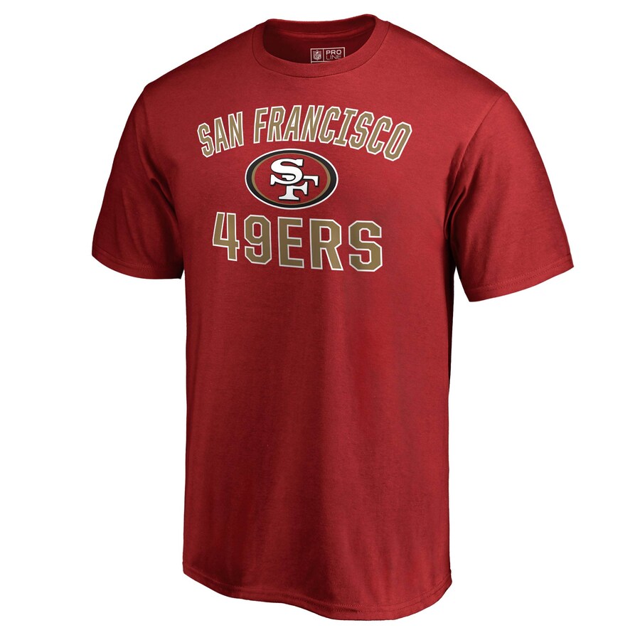 ファナティクス NFL Tシャツ ビクトリーアーチ 49ers（レッド