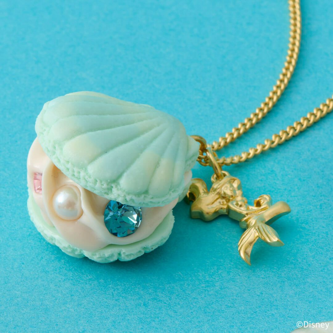 アリエル/シェル マカロン ネックレス【ディズニー アクセサリー