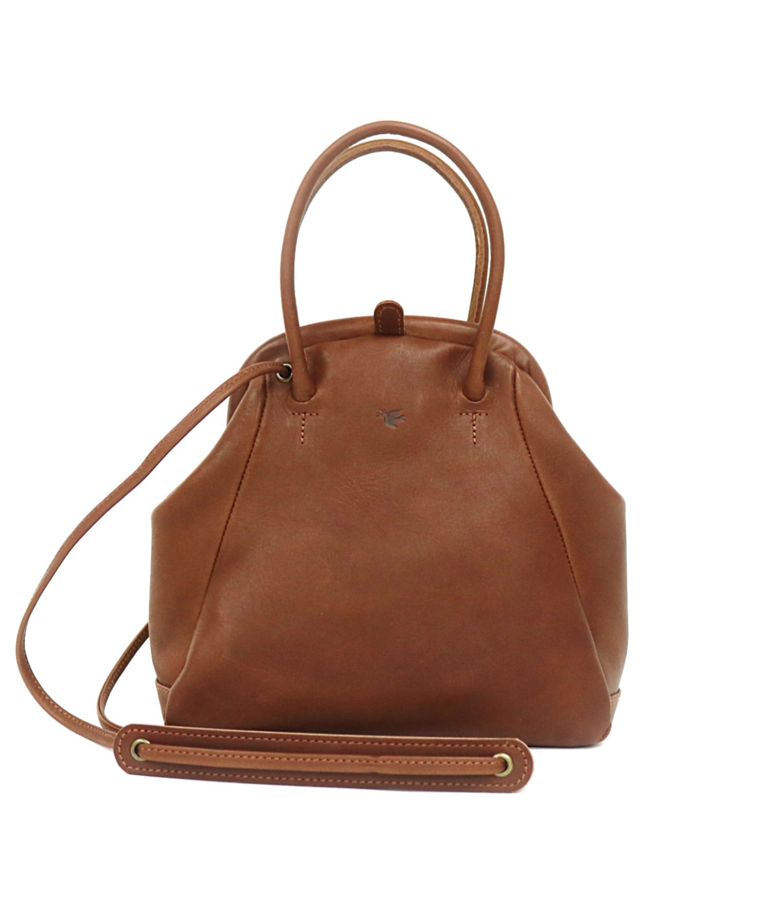 ELEGANZAレザー2way がま口 ボストンバッグ | sot online store