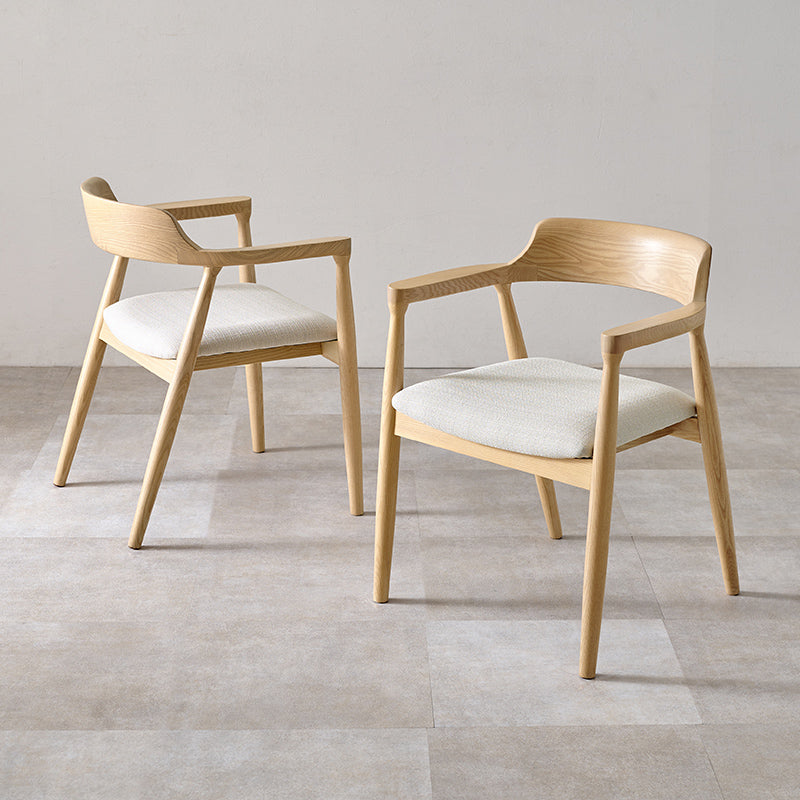 生地が選べるダイニングチェア 肘掛けなし 完成品 Calmo [1脚/2脚/4脚