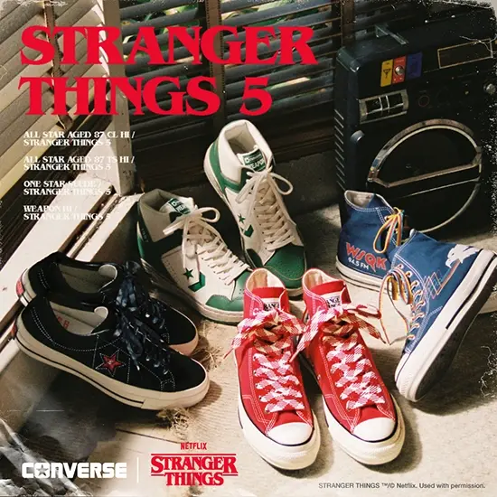 CONVERSE からNetflixシリーズ「ストレンジャー・シングス 未知の世界