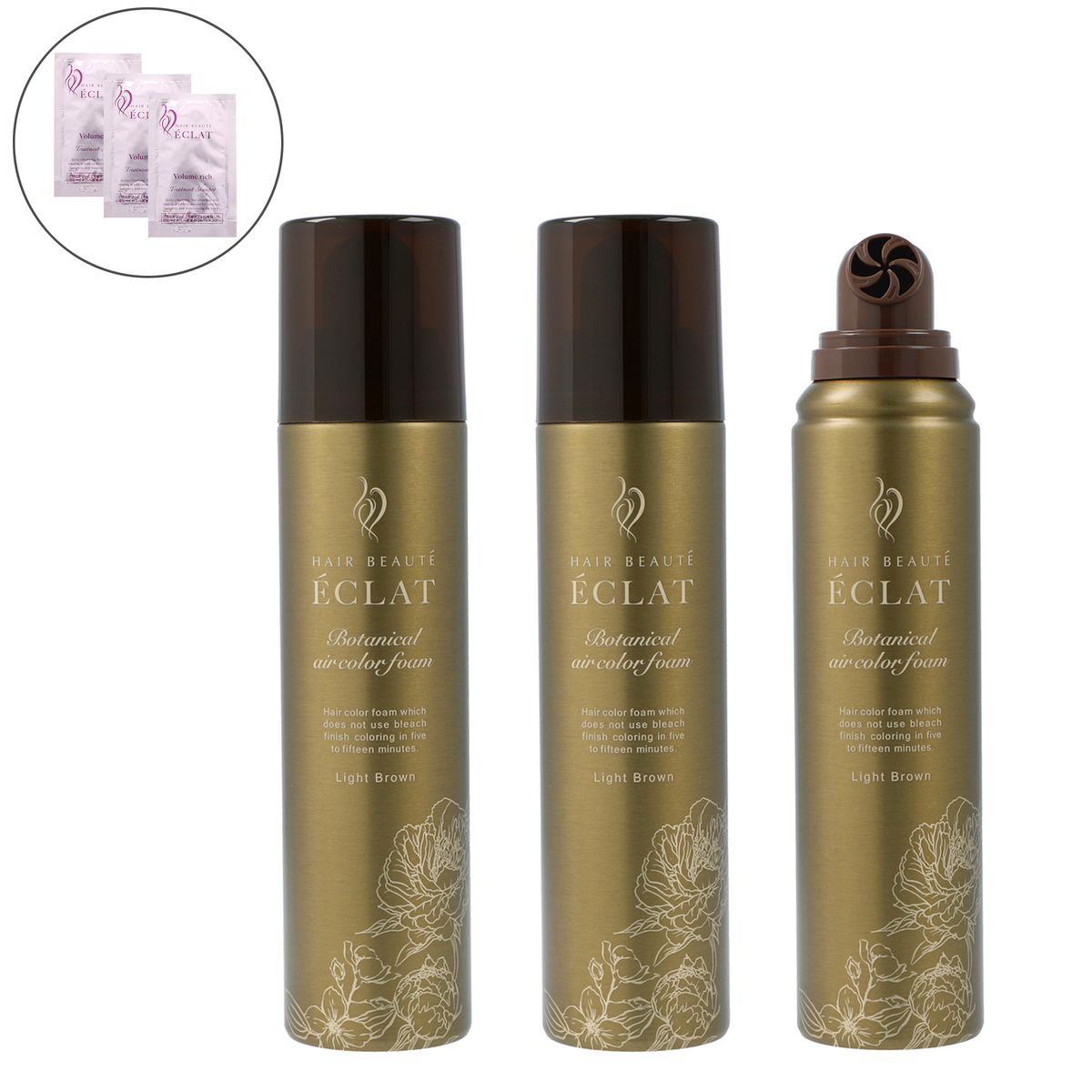 ポタニカルエアカラー フォーム EX ダークブラウン4本セット