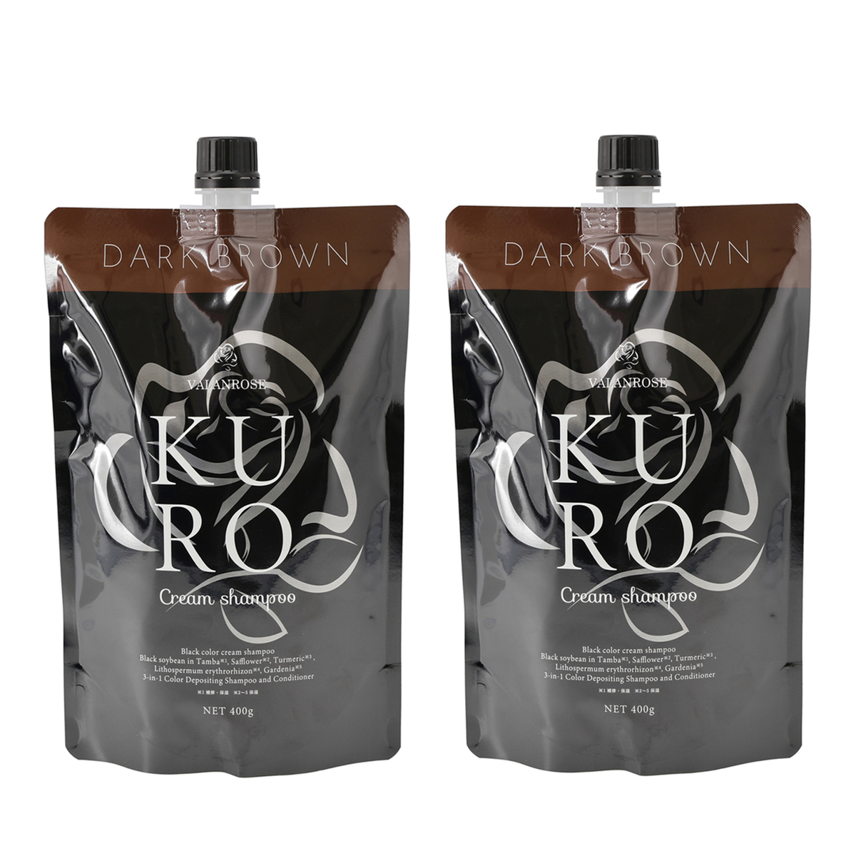 バランローズ KUROクリームシャンプー 400g×2本 バランローズ