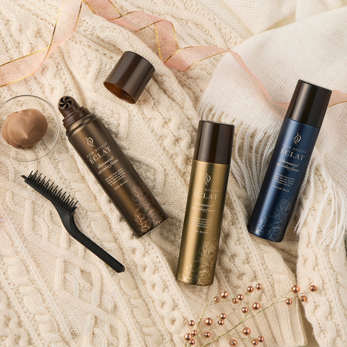 ヘアボーテエクラボタニカルエアカラーフォームup3本P付特別セット