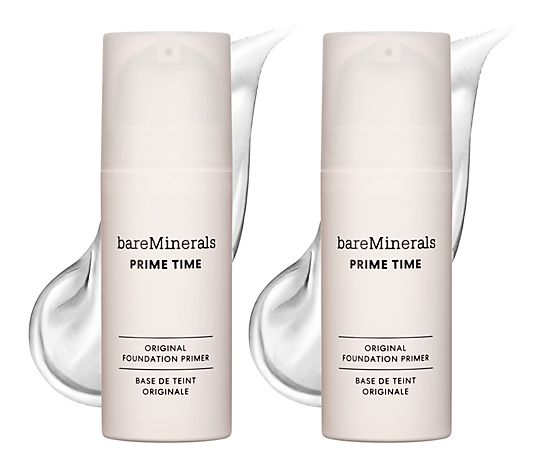 bareMinerals Prime Time Original Foundation Primer Duo - QVC.com