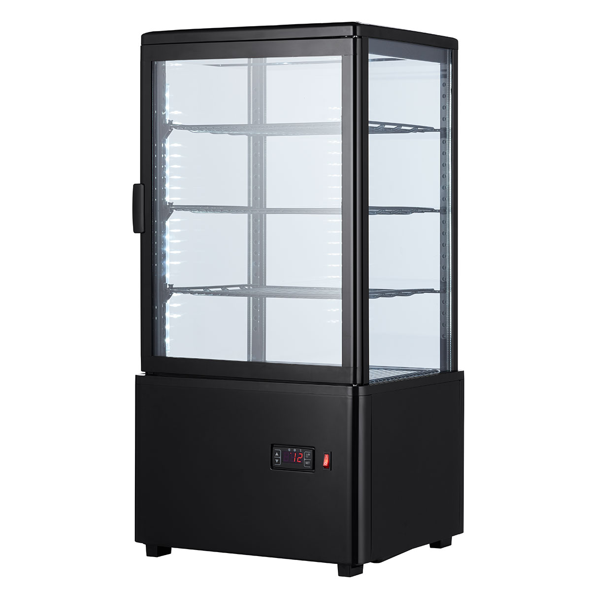 楽天市場】城島 城島 4面ガラス冷蔵ショーケース100L ホワイト HJR