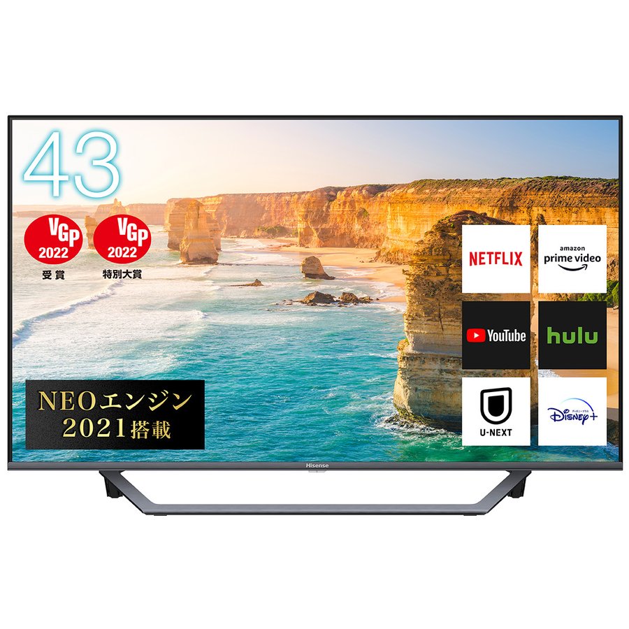 楽天市場】ハイセンスジャパン Hisense 43V型 4K液晶TV 43U7FG | 価格