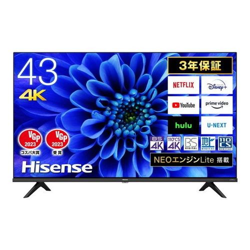 楽天市場】TCL JAPAN ELECTRONICS TCL 43V型4Kチューナー内蔵液晶