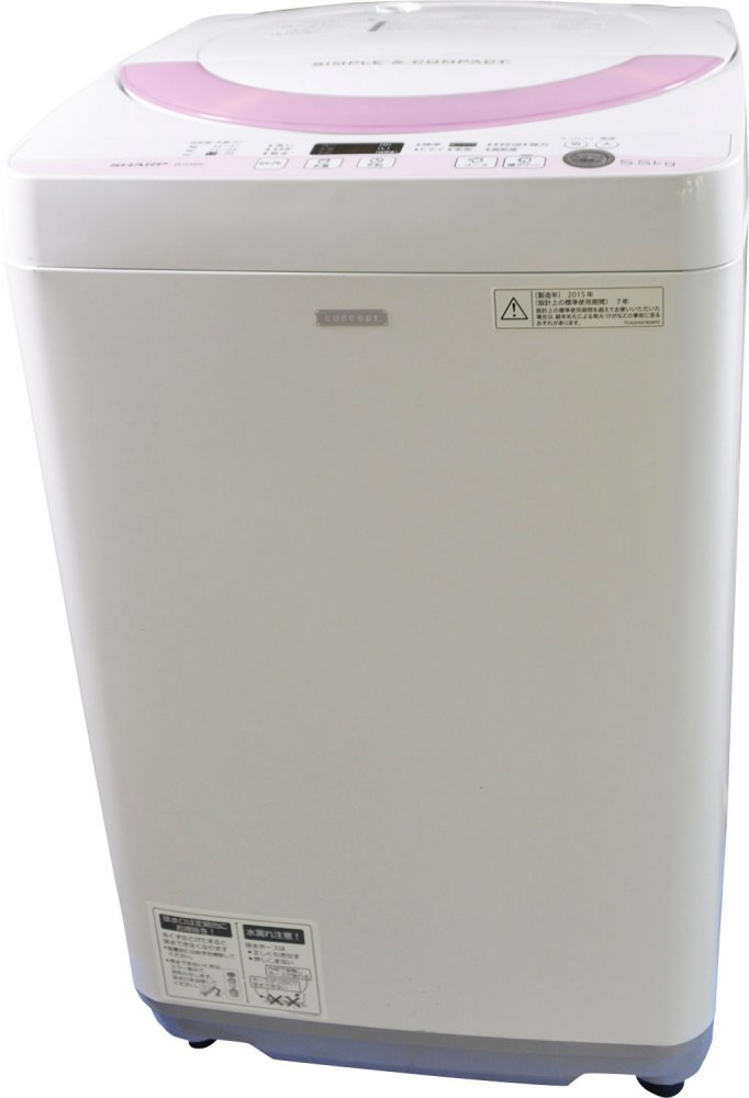 楽天市場】シャープ ES-G55RC-P シャープ 5.5kg 全自動洗濯機 ピンク系