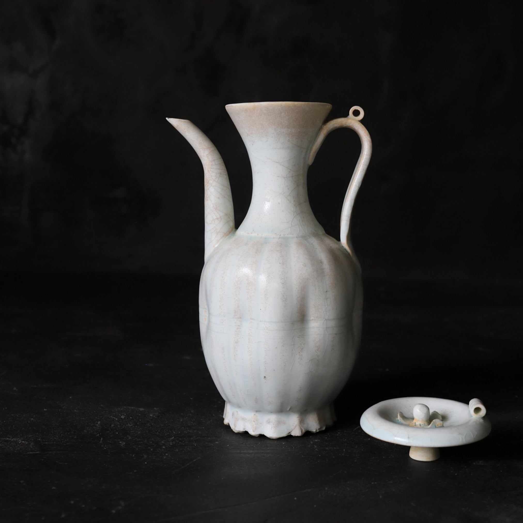 宋代 青白磁 瓜形水注（960–1279 CE） | 入蘆花（ロカニイル）