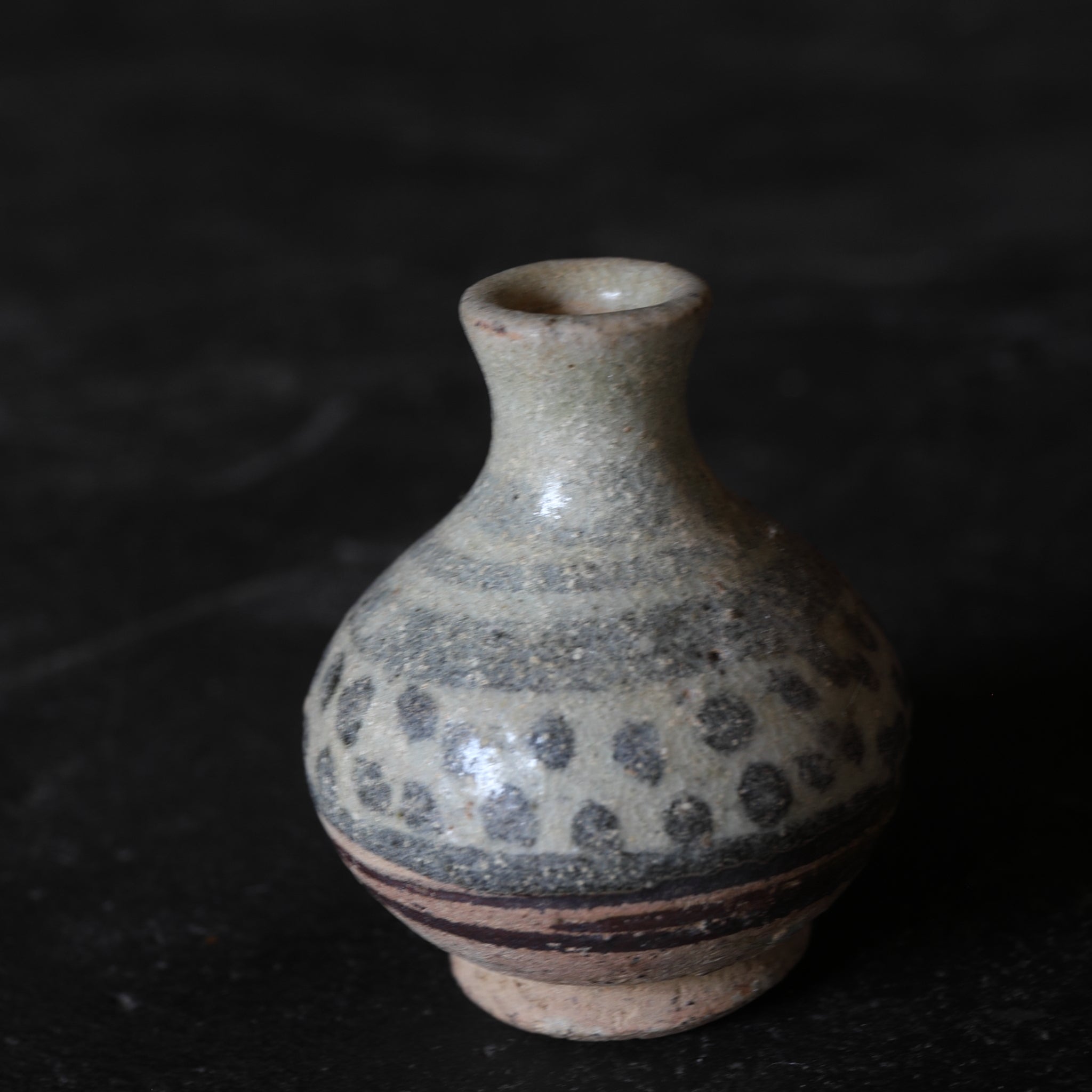 宋胡録（スンコロク） 鉄絵小壺（中世：12–16世紀） | 入蘆花