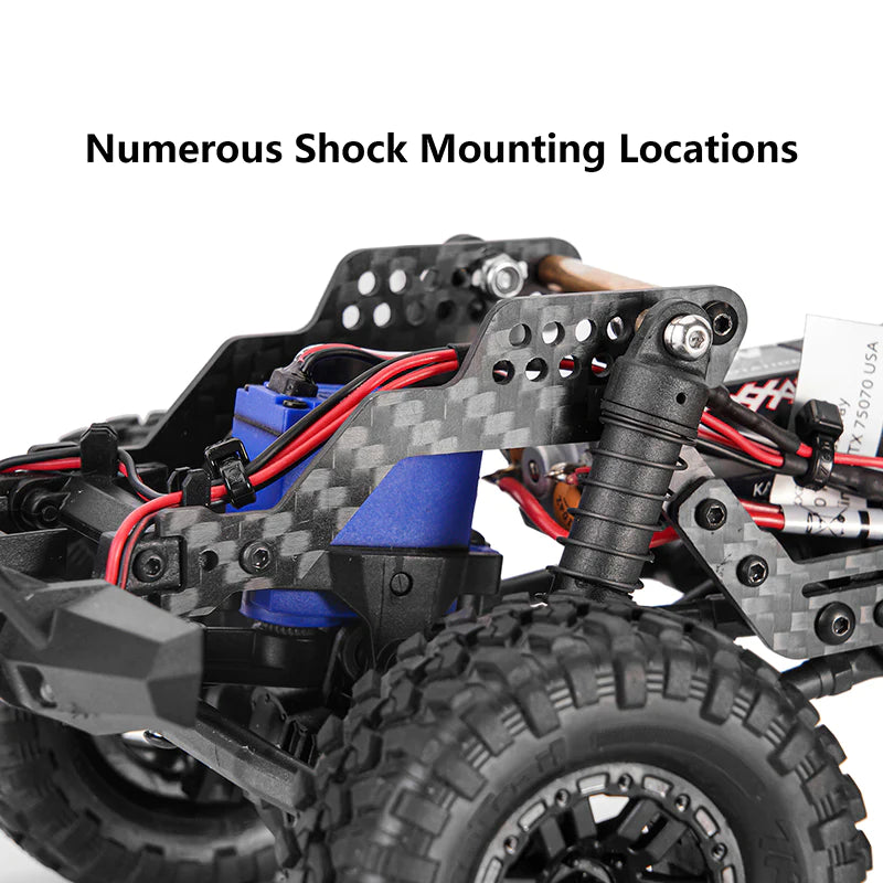 1/18 TRX4M ディフェンダー用LCG カーボンファイバー シャーシ キット