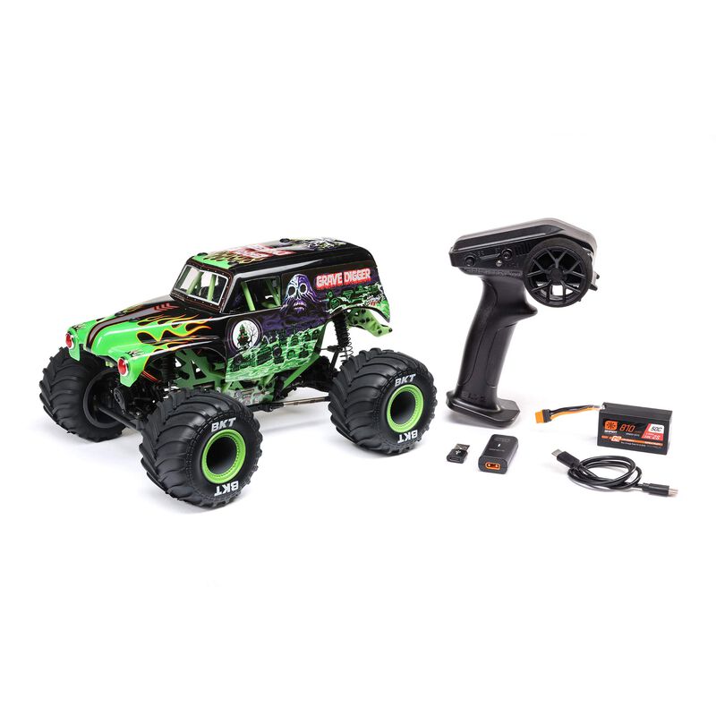 LOSI 1/18 ミニ LMT 4X4 モンスター トラック RTR、Grave Digger