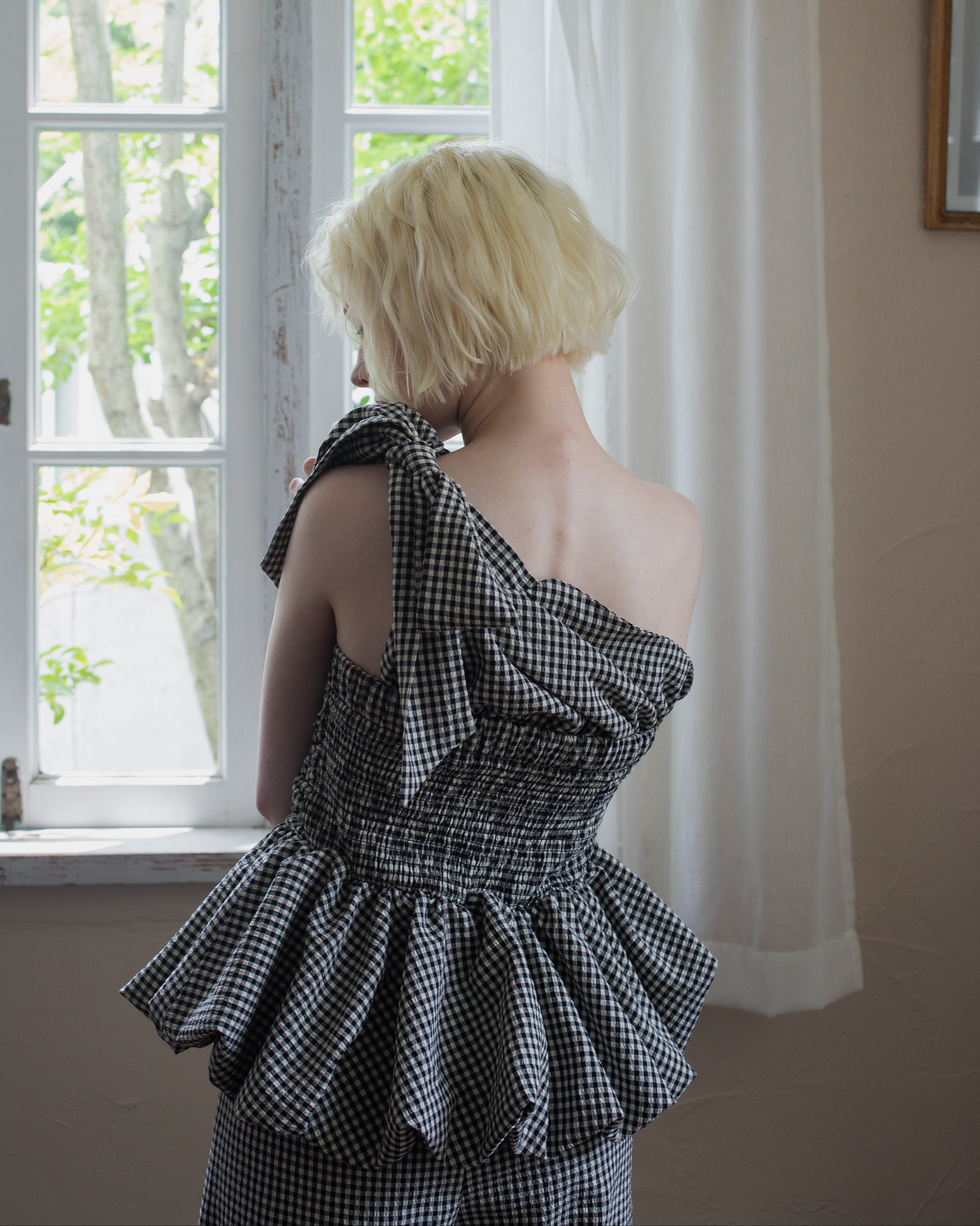 残りわずか】2way ribbon peplum top – RANCLIC