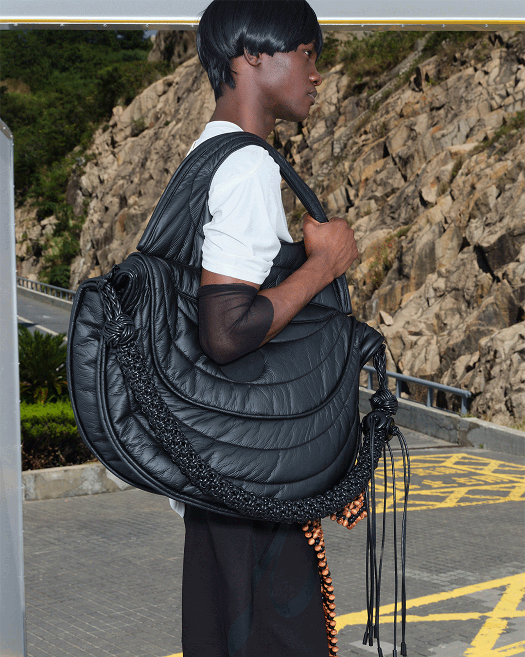 NUTEMPEROR / ナットエンペラー - PU LEATHER SOFA BAG (BLACK) | RADD