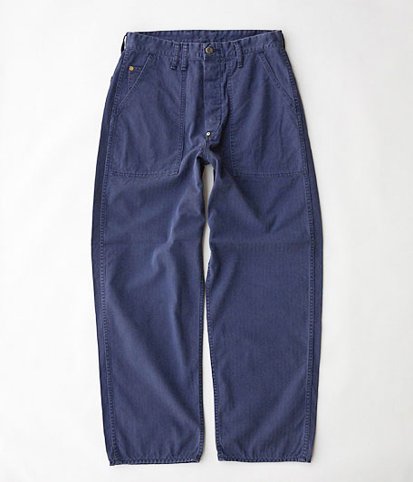 ANACHRONORM Sulfur Herringbone Wide Baker Pants [NAVY] - Fresh
